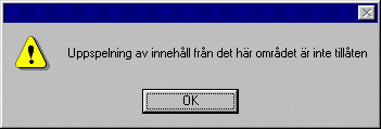 uppspelning inte tillåten