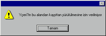 kayıttan yürütme yapılamaz