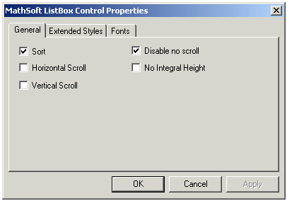 ListBox Properties