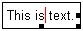 text cursor