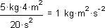 equation before simplification of units
