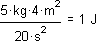 equation after simplification of units
