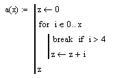 break operator