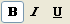 Bold, Italic, and Underline Text Buttons