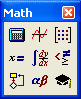 math toolbar