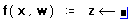 z will be defined only within the program